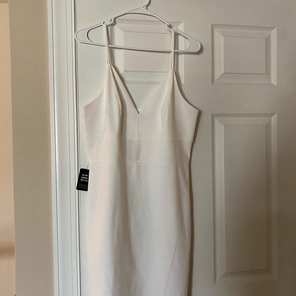 Express white bodycon ladies dress